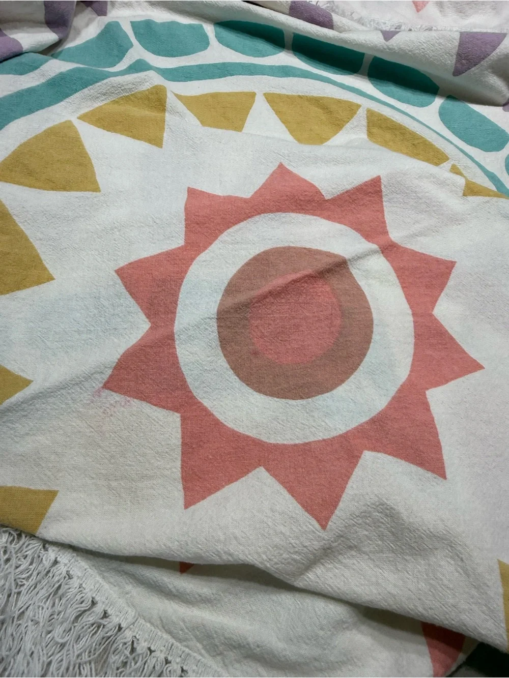 GYPSY 05 Warm Geometrical The Boho Beach Roundie